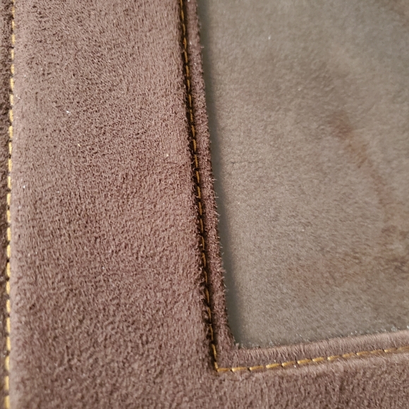 Set 2 serengeti brown faux suede picture frames - Picture 5 of 5